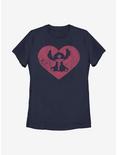 Disney Lilo And Stitch Heart Womens T-Shirt, NAVY, hi-res