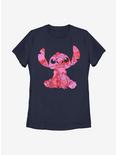 Disney Lilo And Stitch Heart Fill Womens T-Shirt, NAVY, hi-res