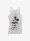 Disney Mickey Mouse Watercolor Mouse Womens Tank Top, WHITE HTR, hi-res