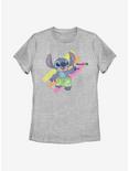 Disney Lilo And Stitch Aloha Stitch Womens T-Shirt, ATH HTR, hi-res