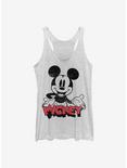 Disney Mickey Mouse Oh Boy Womens Tank Top, WHITE HTR, hi-res