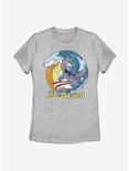 Disney Lilo And Stitch Surf Womens T-Shirt, ATH HTR, hi-res