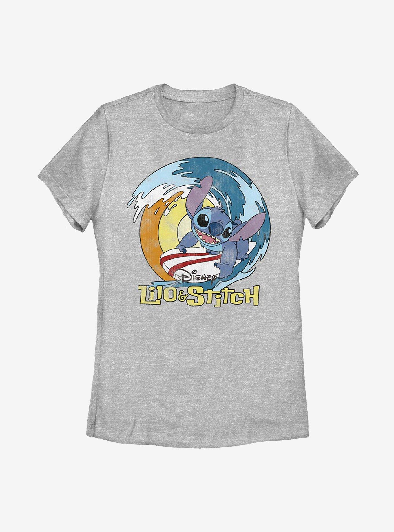 Disney Lilo And Stitch Surf Womens T-Shirt, , hi-res
