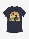 Disney Lilo And Stitch Surf More Worry Less Womens T-Shirt, NAVY, hi-res