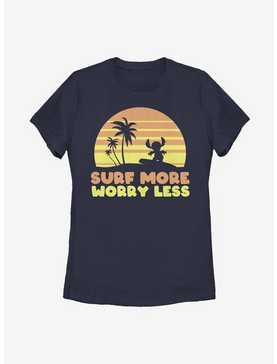 Disney Lilo And Stitch Surf More Worry Less Womens T-Shirt, , hi-res