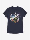 Disney Lilo And Stitch Surfer Dude Womens T-Shirt, NAVY, hi-res