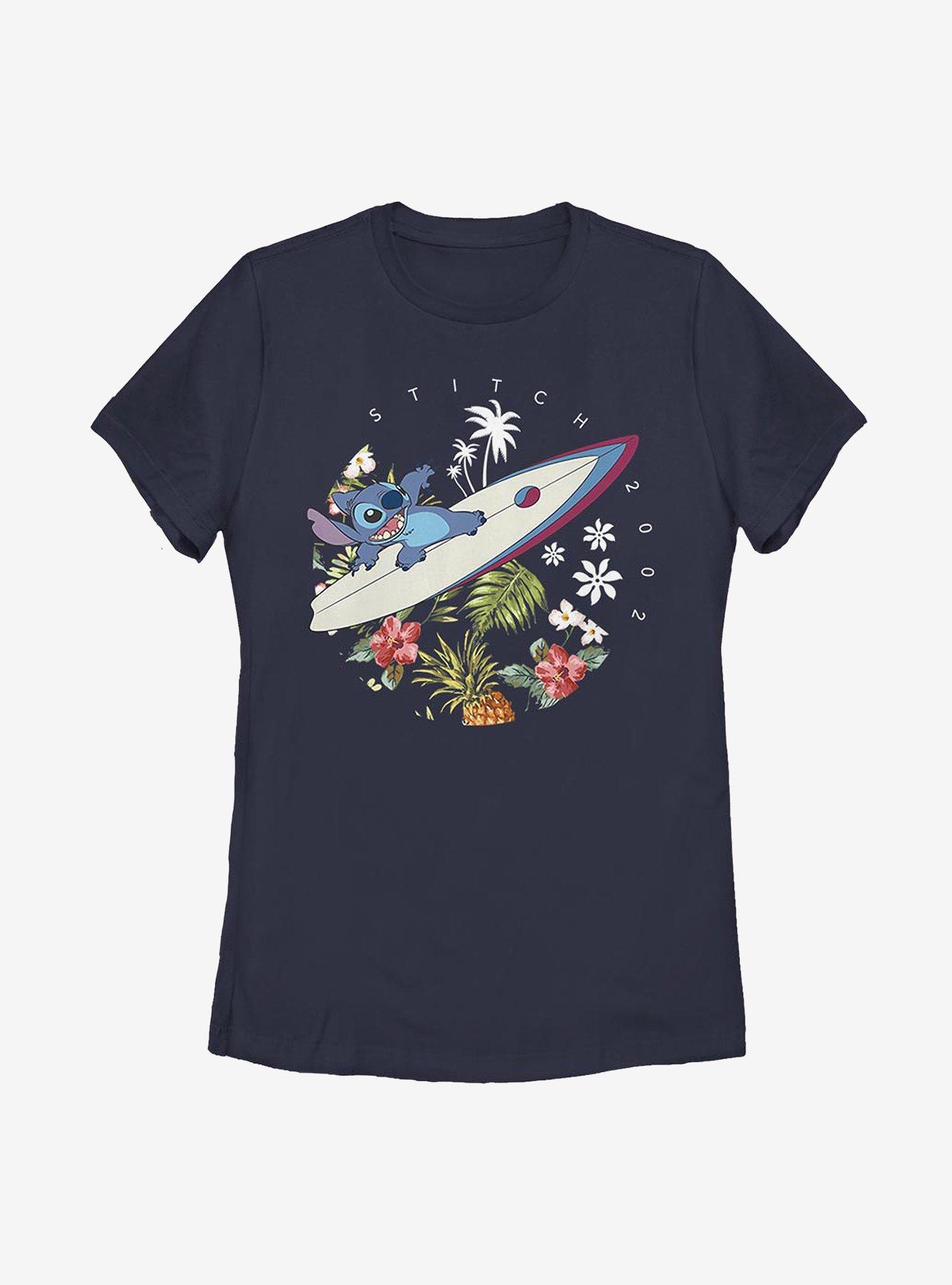 Disney Lilo And Stitch Surfer Dude Womens T-Shirt, , hi-res