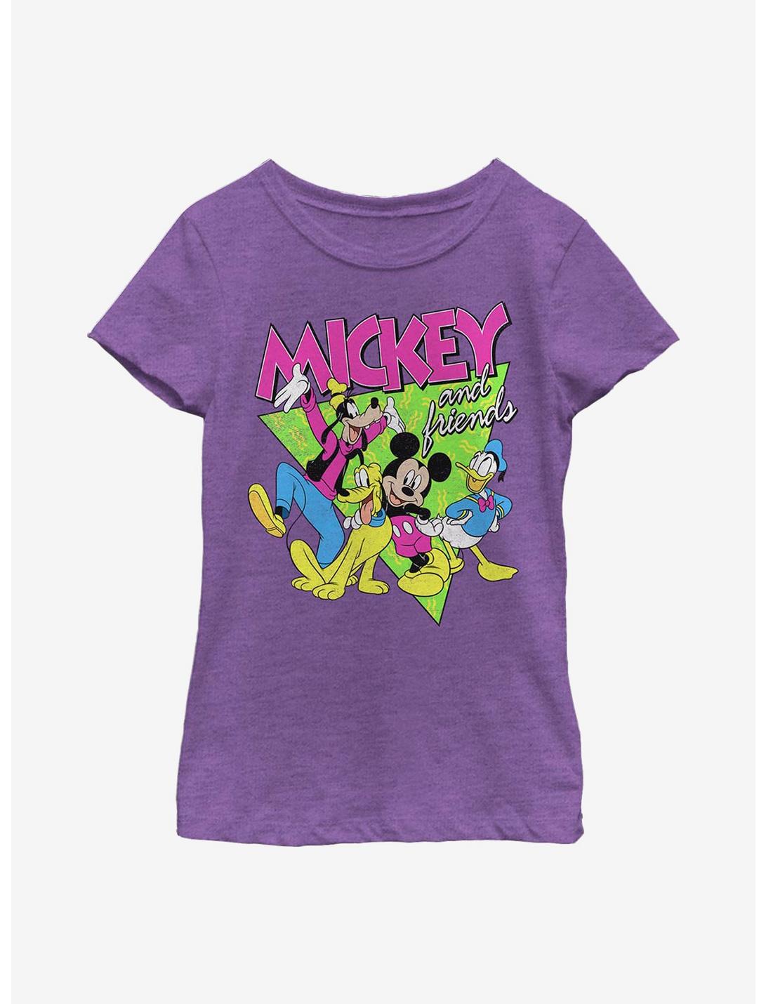Disney Mickey Mouse Fab Four Youth Girls T-Shirt, PURPLE BERRY, hi-res