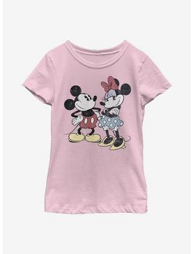 Plus Size Disney Mickey Mouse Minnie Retro Youth Girls T-Shirt, , hi-res