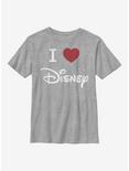 Disney Classic I Heart Disney Youth T-Shirt, ATH HTR, hi-res