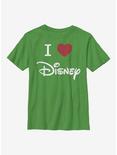 Disney Classic I Heart Disney Youth T-Shirt, KELLY, hi-res