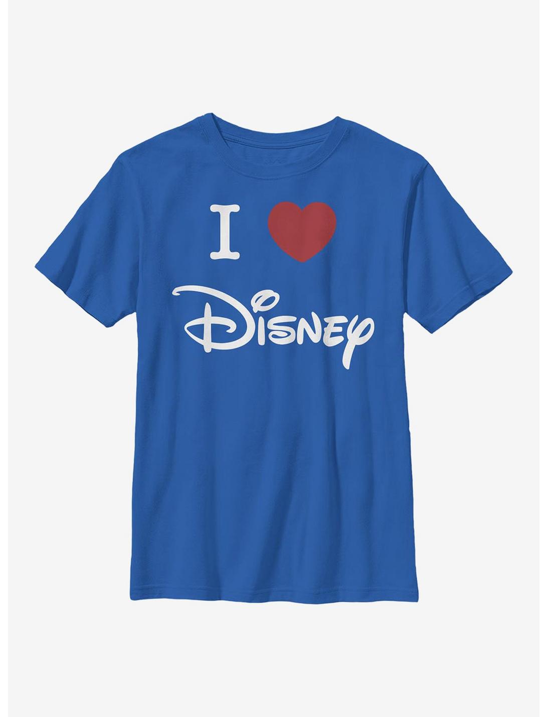 Disney Classic I Heart Disney Youth T-Shirt, ROYAL, hi-res