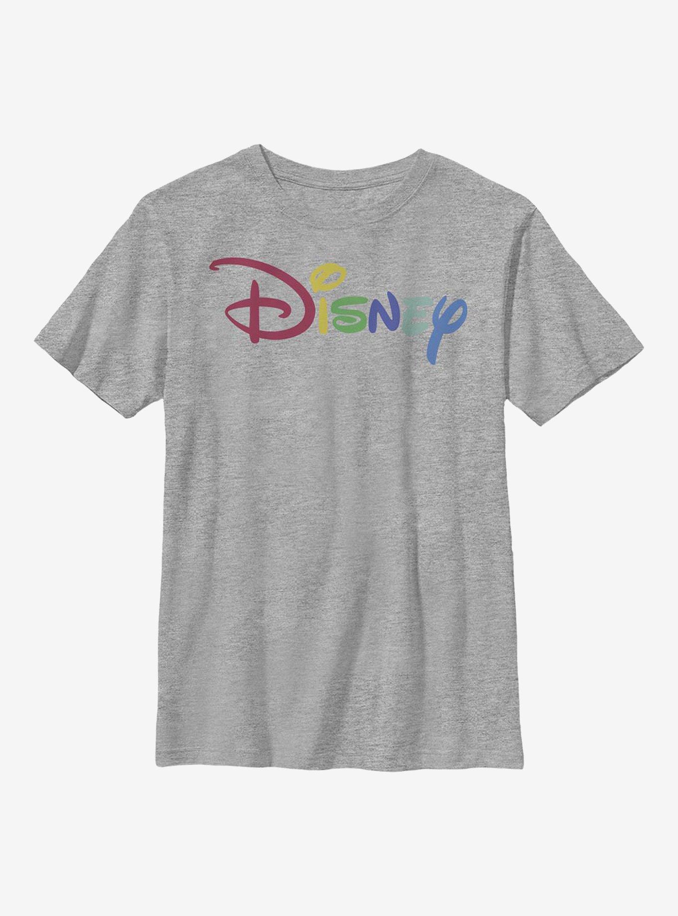 Disney Classic Rainbow Script Youth T-Shirt, , hi-res