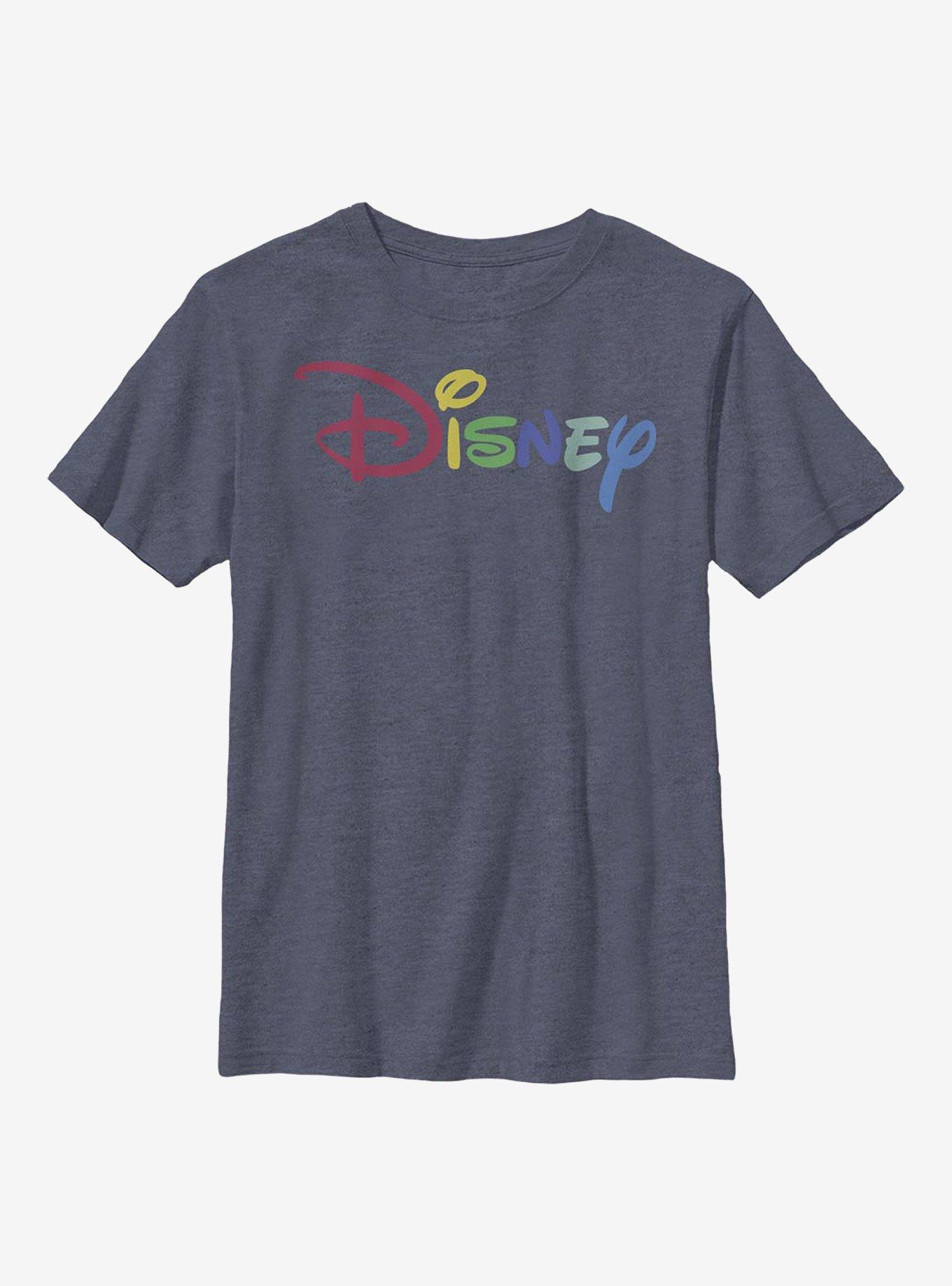 Disney Classic Rainbow Script Youth T-Shirt, , hi-res