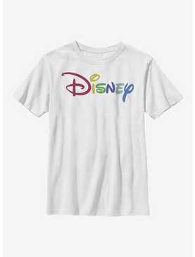 Disney Classic Rainbow Script Youth T-Shirt, , hi-res