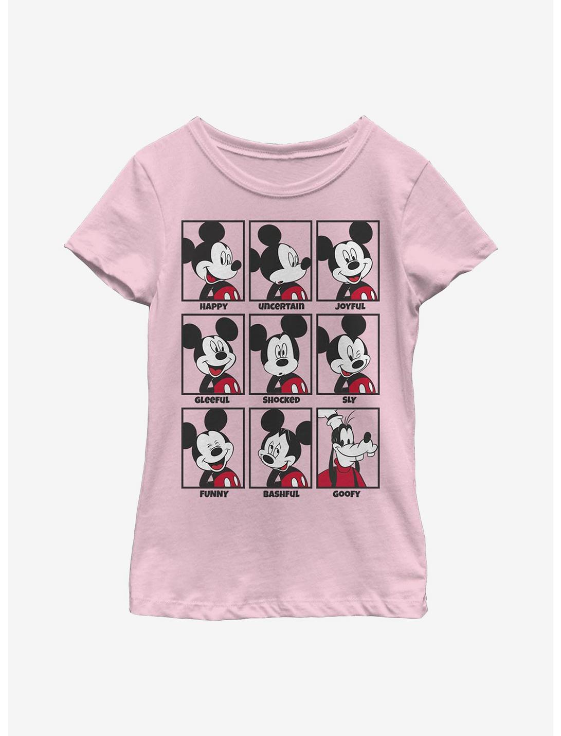 Disney Mickey Mouse Mood Youth Girls T-Shirt, PINK, hi-res