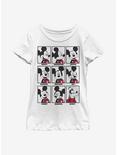 Disney Mickey Mouse Mood Youth Girls T-Shirt, WHITE, hi-res