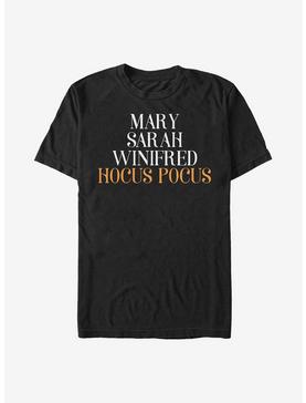 Disney Hocus Pocus Name Stack T-Shirt, , hi-res
