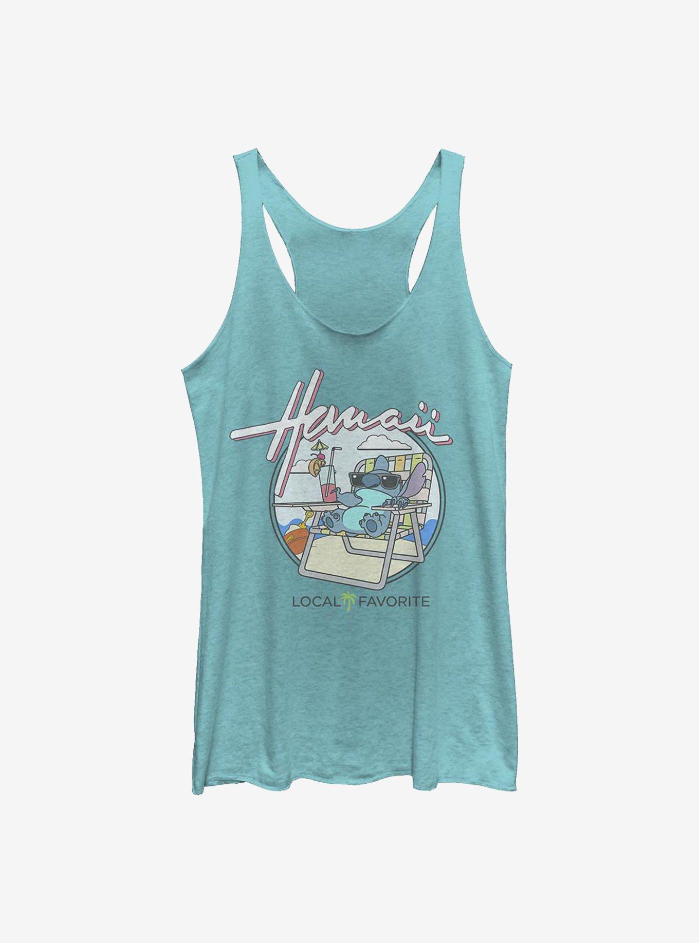 Disney Lilo And Stitch Local Favorite Womens Tank Top, TAHI BLUE, hi-res