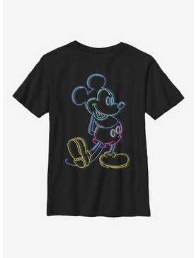 Disney Mickey Mouse Neon Mickey Youth T-Shirt, , hi-res