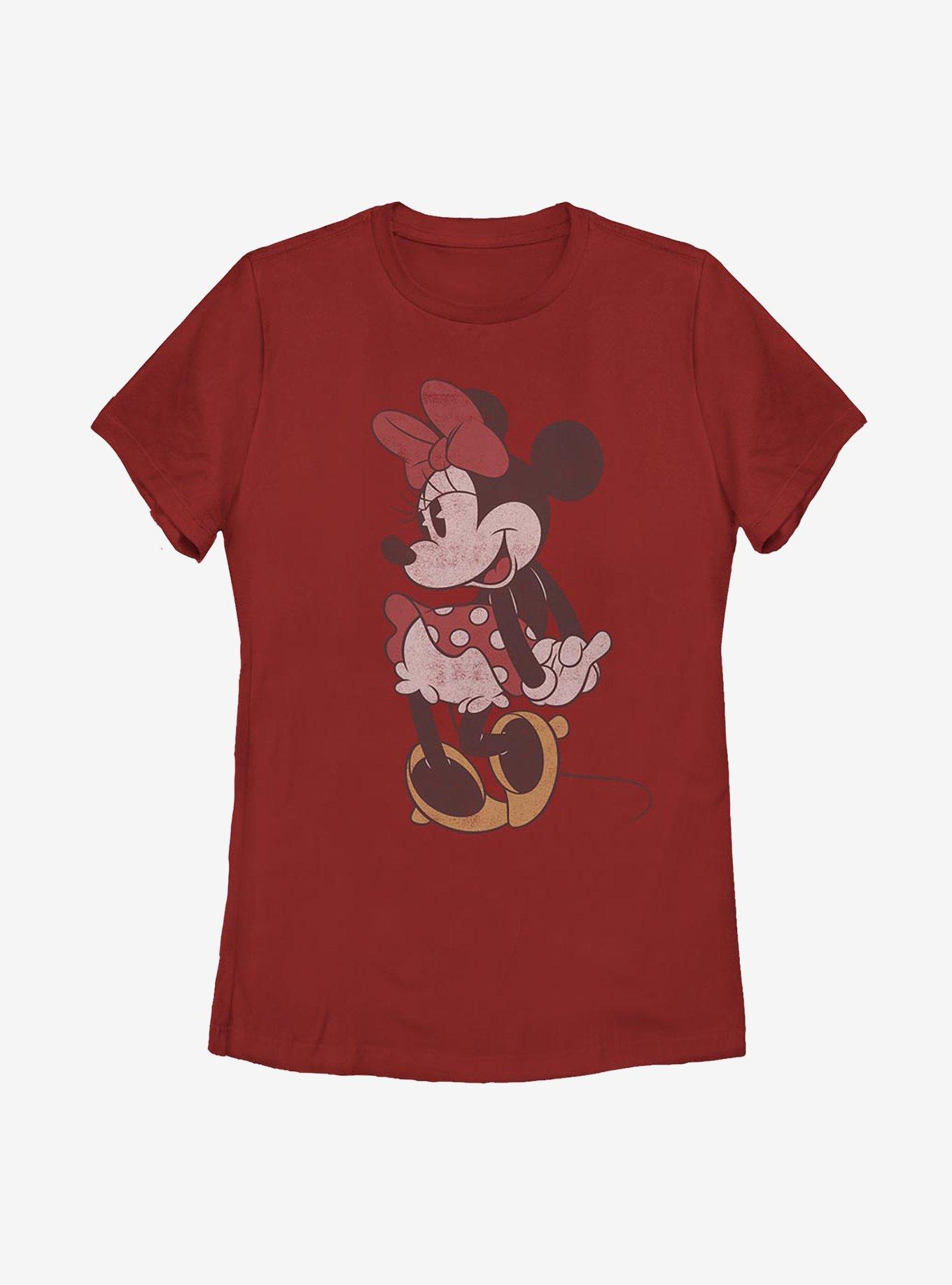 Disney Minnie Mouse Classic Vintage Minnie Womens T-Shirt