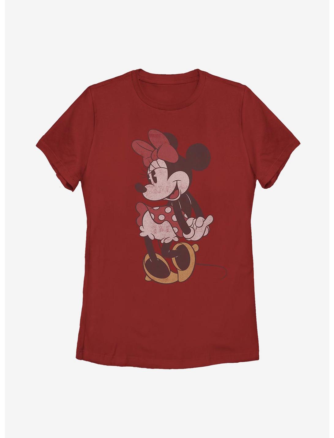 Disney Minnie Mouse Classic Vintage Minnie Womens T-Shirt, RED, hi-res