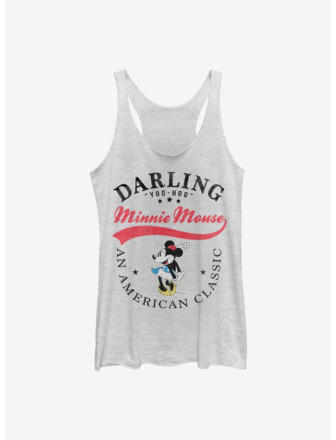 Disney Minnie Mouse Classic Minnie Womens Tank Top, WHITE HTR, hi-res