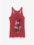 Disney Minnie Mouse Classic Vintage Minnie Womens Tank Top, RED HTR, hi-res