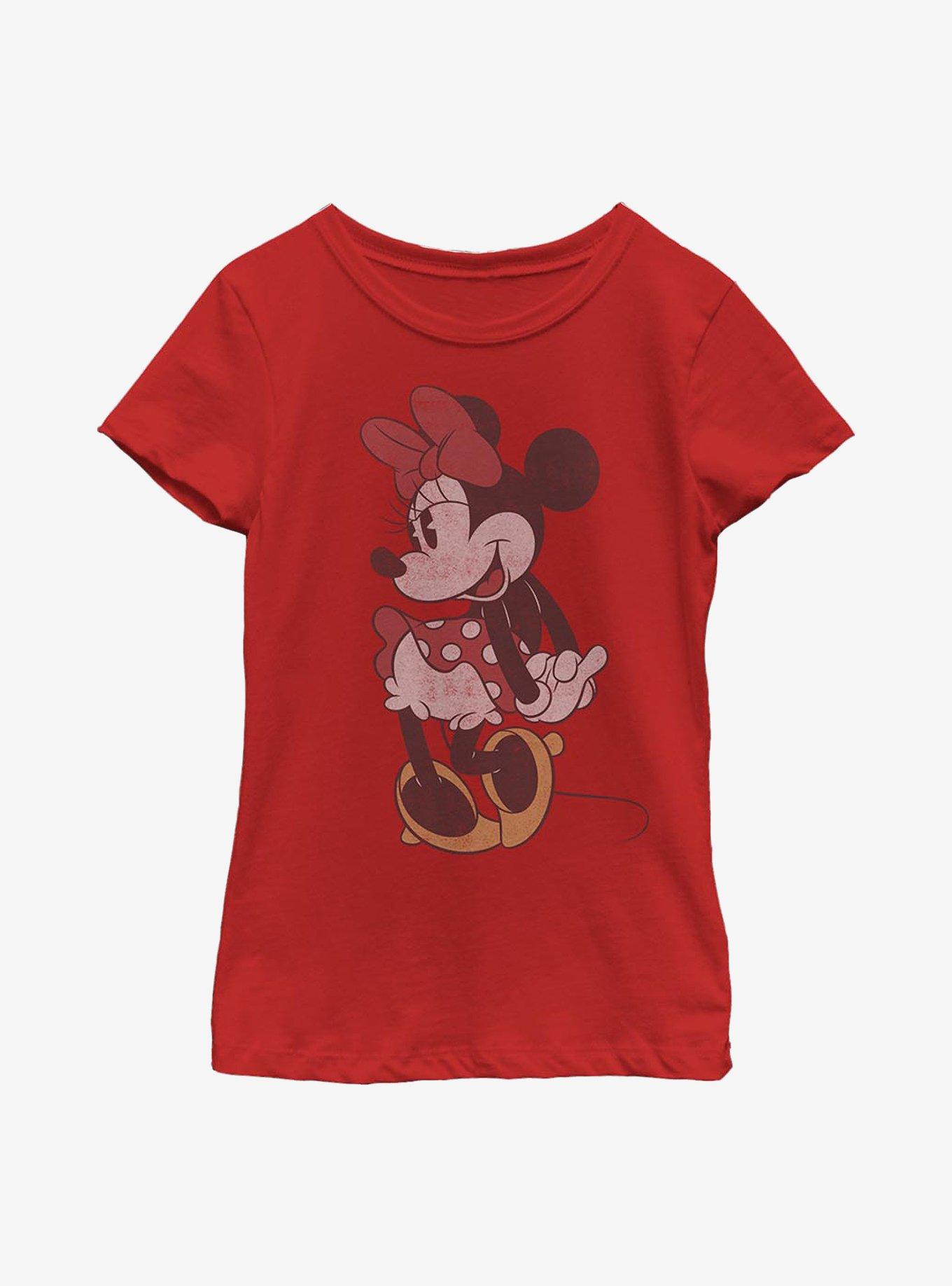 Disney Minnie Mouse Classic Vintage Minnie Youth Girls T-Shirt