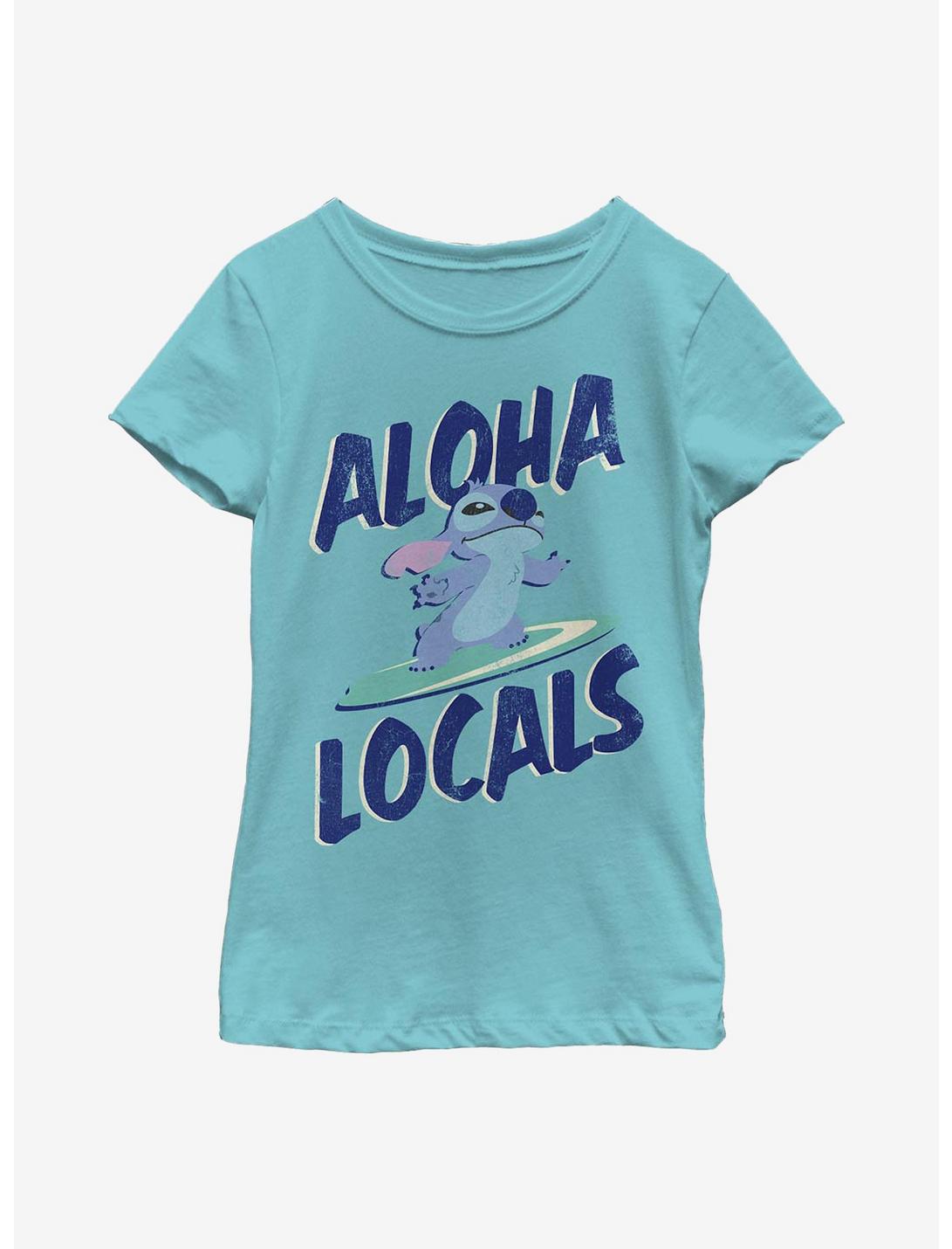 Disney Lilo And Stitch Aloha Locals Youth Girls T-Shirt, TAHI BLUE, hi-res