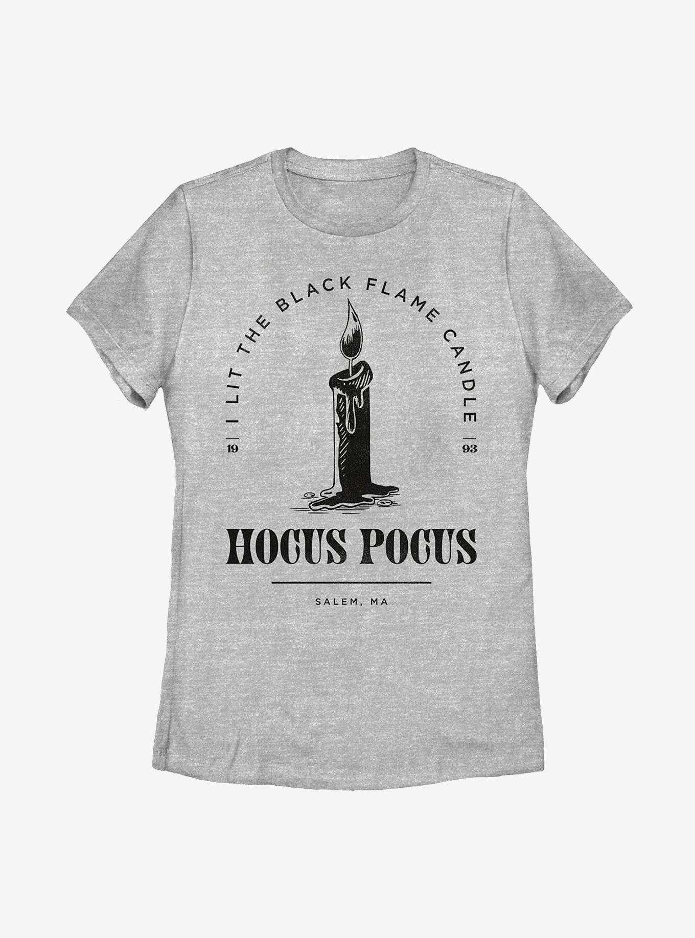 Disney Hocus Pocus Black Flame Candle Stamp Womens T-Shirt, , hi-res