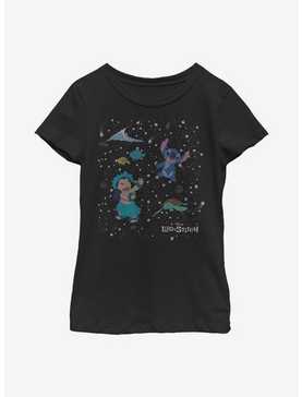 Disney Lilo And Stitch Constellation Friends Youth Girls T-Shirt, , hi-res