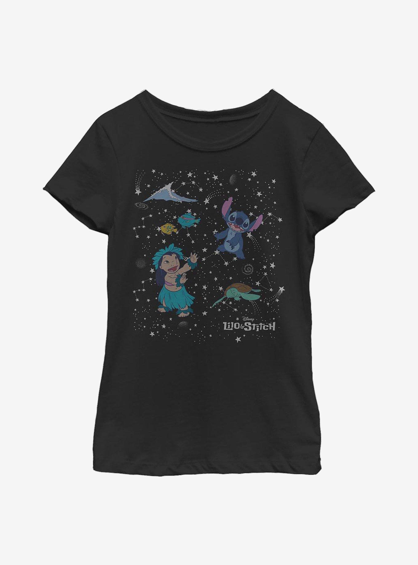 Disney Lilo And Stitch Constellation Friends Youth Girls T-Shirt, , hi-res