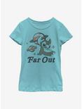 Disney Lilo And Stitch Far Out Stitch Youth Girls T-Shirt, TAHI BLUE, hi-res