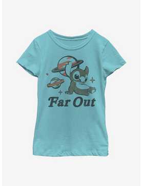 Disney Lilo And Stitch Far Out Stitch Youth Girls T-Shirt, , hi-res