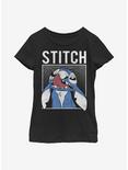Disney Lilo And Stitch Savage Stitch Youth Girls T-Shirt, BLACK, hi-res