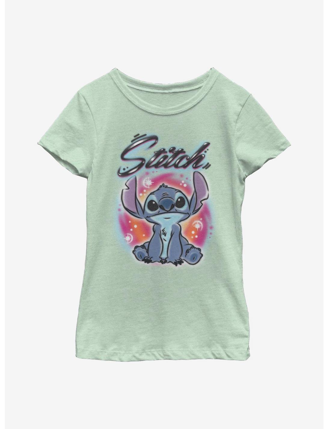 Disney Lilo And Stitch Airbrush Youth Girls T-Shirt, MINT, hi-res
