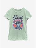 Disney Lilo And Stitch Airbrush Youth Girls T-Shirt, MINT, hi-res