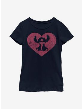Disney Lilo And Stitch Heart Youth Girls T-Shirt, , hi-res