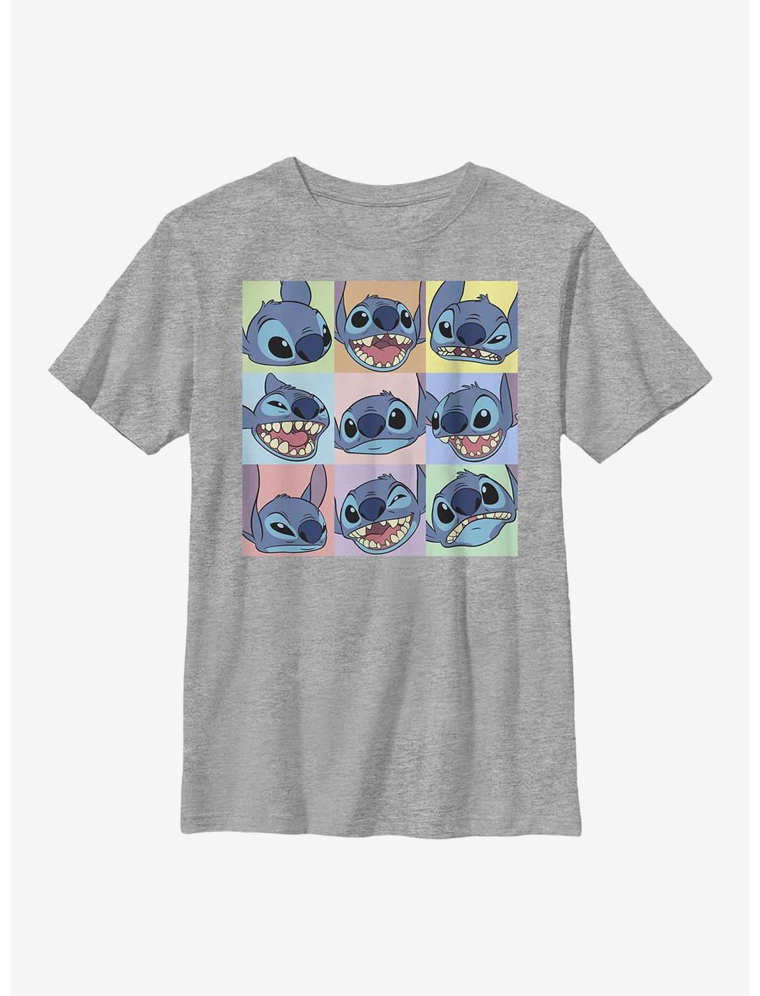 Disney Lilo And Stitch Nine Box Stitch Youth T-Shirt, ATH HTR, hi-res
