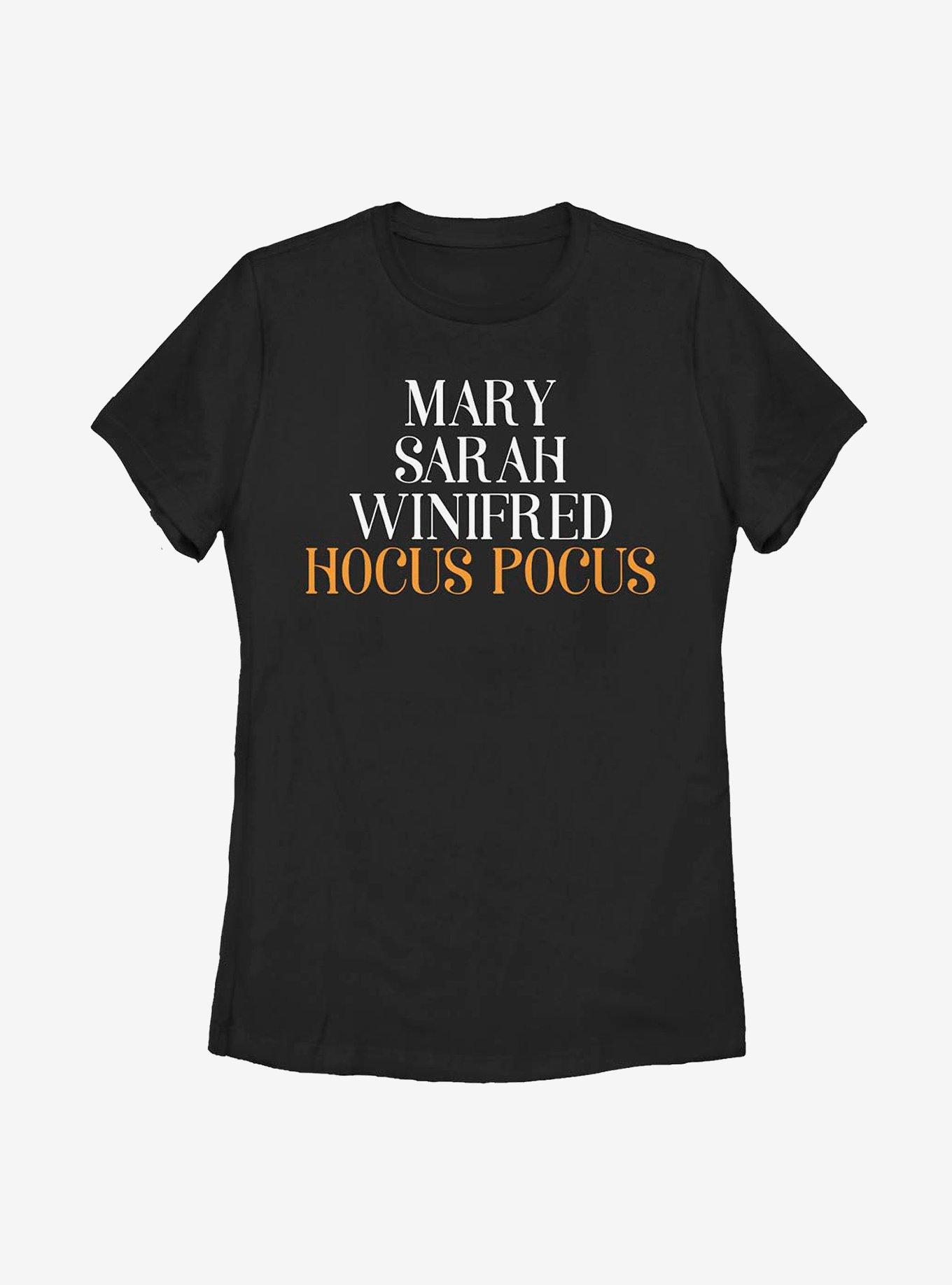 Disney Hocus Pocus Name Stack Womens T-Shirt, , hi-res