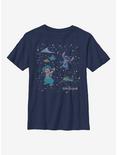 Disney Lilo And Stitch Constellation Friends Youth T-Shirt, NAVY, hi-res