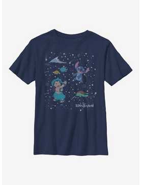 Disney Lilo And Stitch Constellation Friends Youth T-Shirt, , hi-res