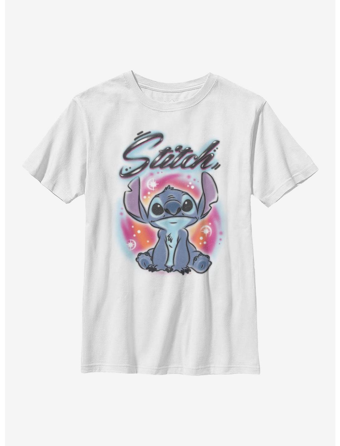 Disney Lilo And Stitch Airbrush Youth T-Shirt, WHITE, hi-res