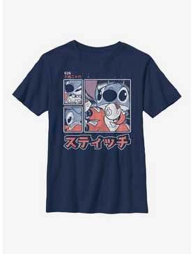 Disney Lilo And Stitch Japanese Text Youth T-Shirt, , hi-res