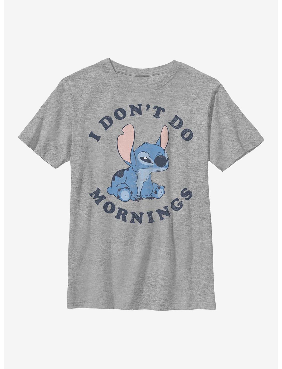 Disney Lilo And Stitch Mornings Youth T-Shirt, ATH HTR, hi-res