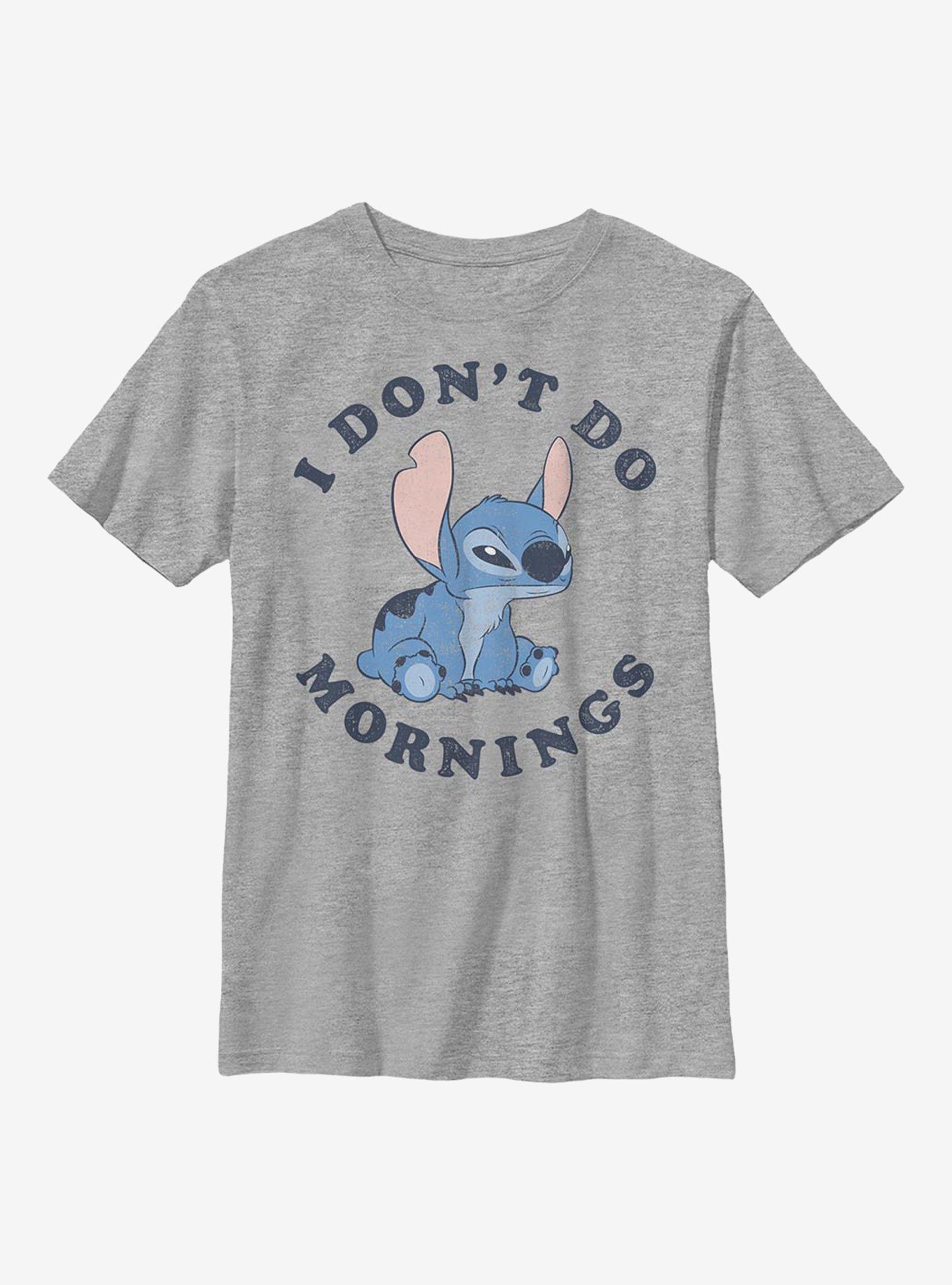 Disney Lilo And Stitch Mornings Youth T-Shirt, , hi-res