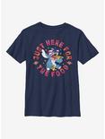 Disney Lilo And Stitch Pizza Youth T-Shirt, NAVY, hi-res