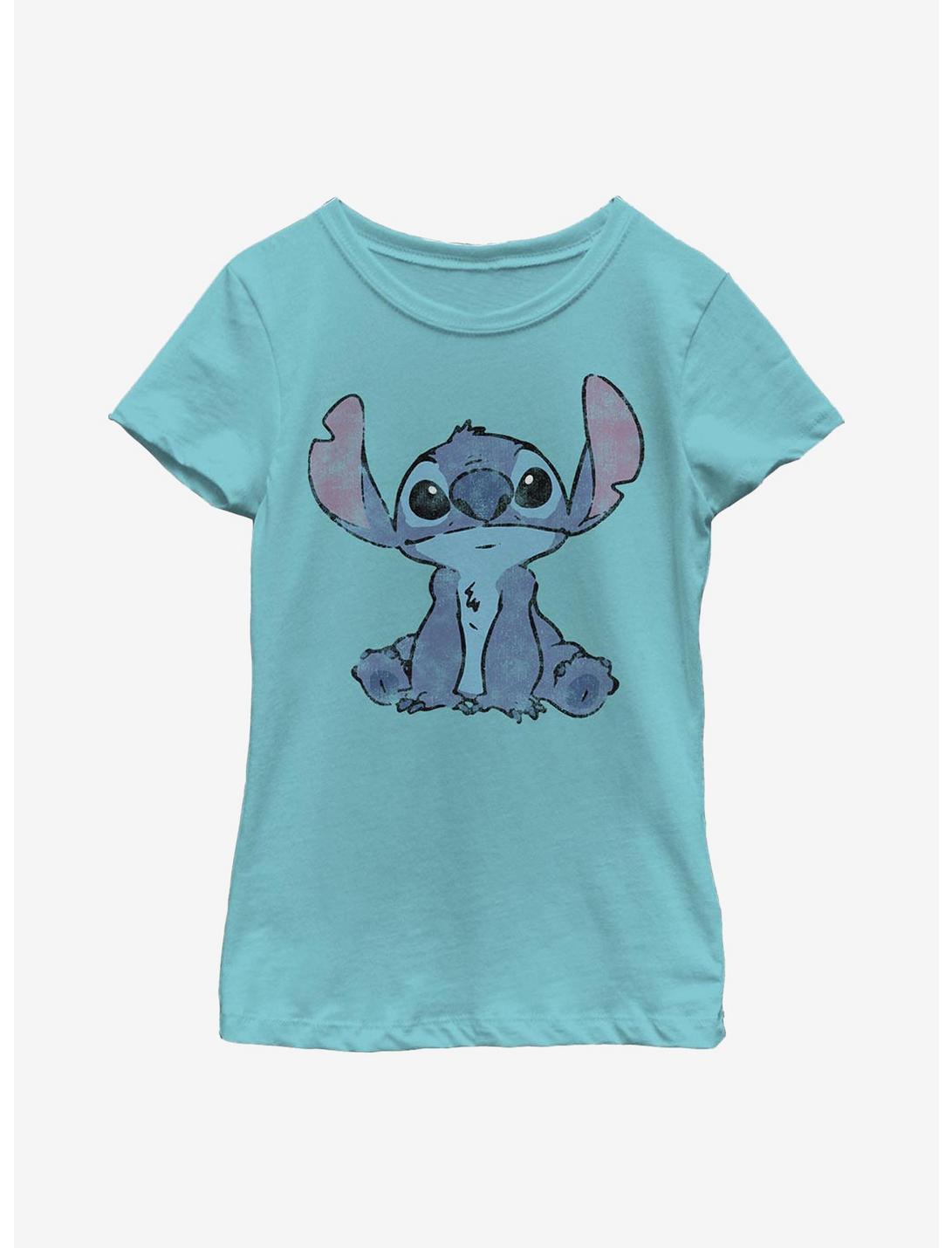 Disney Lilo And Stitch Simply Stitch Youth Girls T-Shirt, TAHI BLUE, hi-res