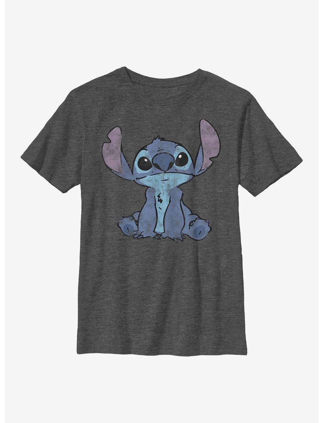 Disney Lilo And Stitch Simply Stitch Youth T-Shirt, CHAR HTR, hi-res